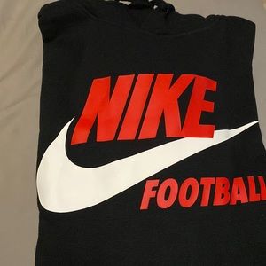 Large Nike Football Hoodie (Black/Red/White) ⭐️NEW WITH TAGS⭐️